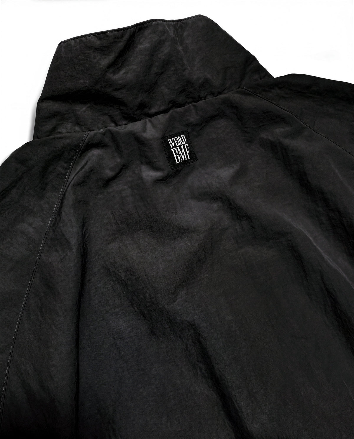 MAD WEIRD CITY Nylon Jacket [Black × White]