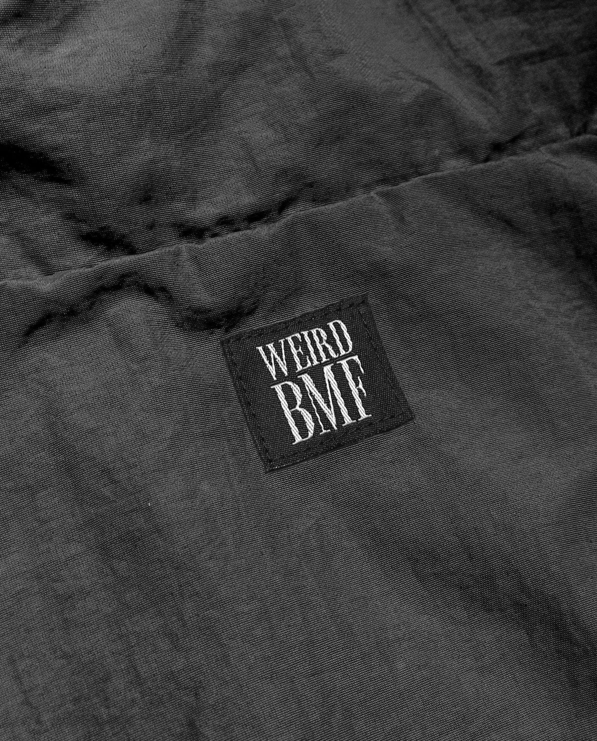 MAD WEIRD CITY Nylon Jacket [Black × White]