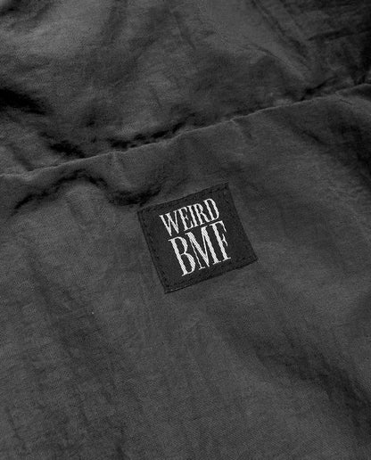 MAD WEIRD CITY Nylon Jacket [Black × White]