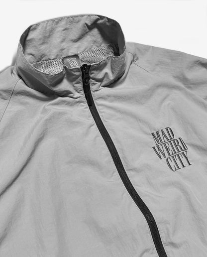 MAD WEIRD CITY Nylon Jacket [Gray × Dark Gray]