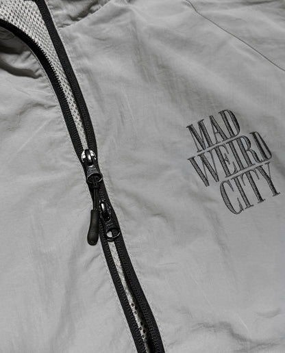 MAD WEIRD CITY Nylon Jacket [Gray × Dark Gray]