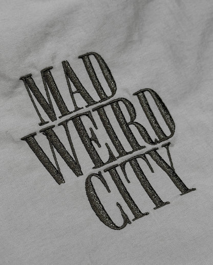 MAD WEIRD CITY Nylon Pants [Gray × Dark Gray]