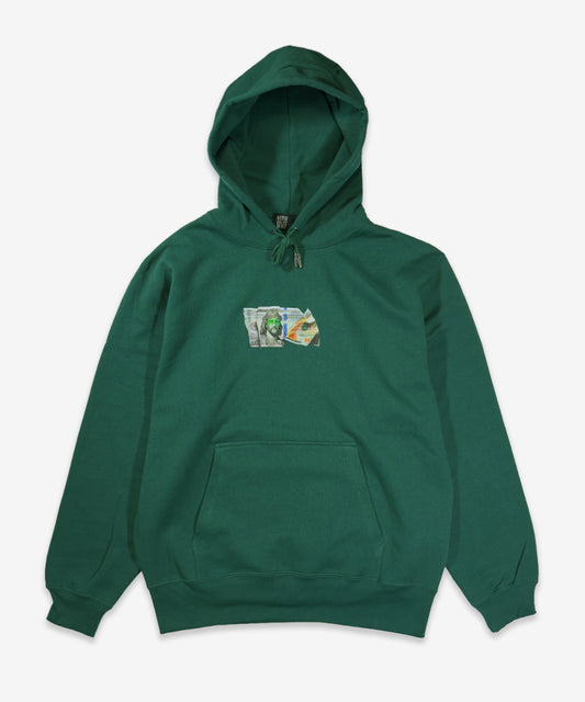 $100 JESUS BILL Hoodie [Dark Green]