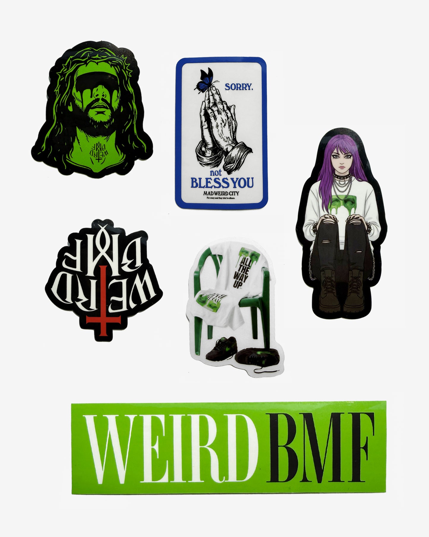 SLAP PACK — 6 Premium Vinyl Stickers