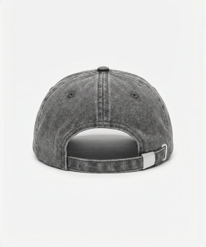 CROSS LOGO Pigment-Dye Dad hat [Black]